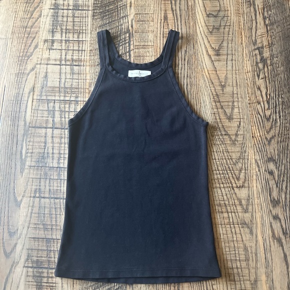 imogene + willie Black Ribbed Racerback Tank - Picture 4 of 6